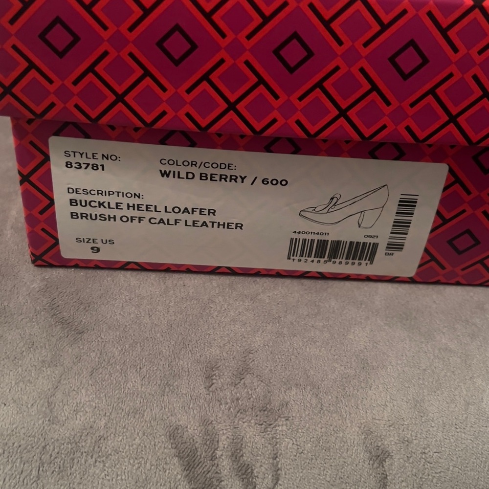 Tory Burch Buckle Heel Loafer
